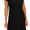 Allison Brittney Womens Short Sleeve Ribbed Polo Dress