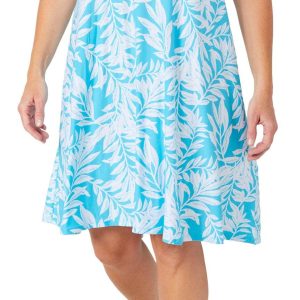 Allison Brittney Womens Sleeveless Print Dress