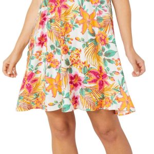 Allison Brittney Womens Sleeveless Swing Dress