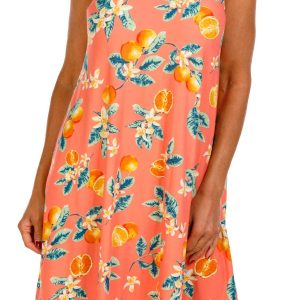 Allison Brittney Womens Sleeveless Yummy Swing Dress