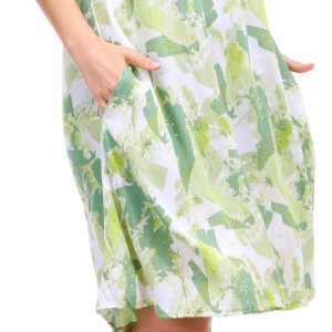Water Lily Womens Sleeveless Spring Greens Dress