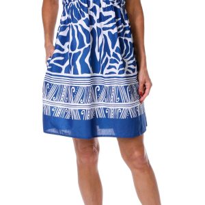 Kaktus Women's Sleeveless Shell Print Dress