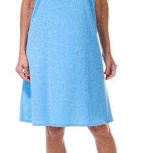 C'EST LA VIE Womens Solid Short Ruffle Sleeve Dress