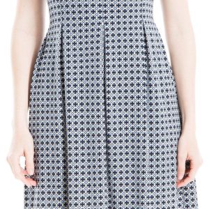 Womens Pattern Midi Sleeveless Dress