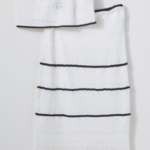 No Comment Juniors 2 Crochet Stripe Maxi Skirt Set