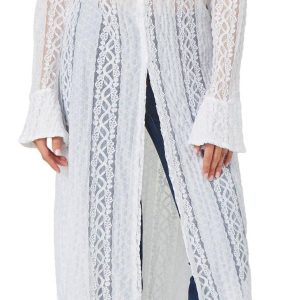 Jolie & Joy Juniors Long Sleeve Maxi Lace Dustier