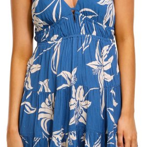 Angie Juniors Hibiscus Print Mini Dress