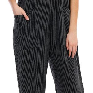 Discreet Juniors Ribbed Slouch Jumpsuit