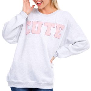 No Comment Juniors Cute Long Sleeve Sweater