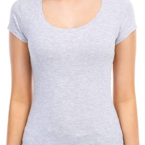 Aveto Juniors Solid Scoop Neck Cap Sleeve Top