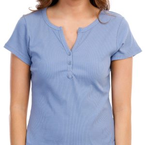 Jolie & Joy Juniors Short Sleeve Henley Top