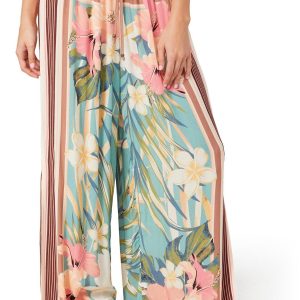 O'Neill Juniors Floral Wide Leg Pants