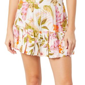 Angie Juniors Floral Tier Skirt