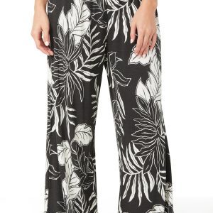 Ocean Drive Juniors Printed Knit Wide Leg Pants