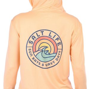 Salt Life Juniors Rays and Days Hooded Long Sleeve Top