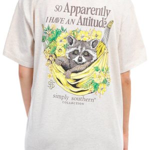 Simply Southern Juniors Racoon Attitude Tee