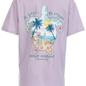 Simply Southern Juniors Print Short Sleeve Tee