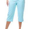 Coral Bay Petite 19 in Flower Grommet Capris