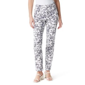Gloria Vanderbilt Petite Amanda Floral Print Denim Jeans