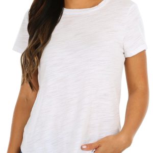 Blue Sol Plus Solid Round Hem T-Shirt