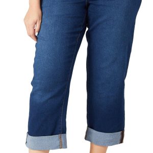 Tahari Plus 29 in Seta Silk Mid Rise Boot Cut Jeans