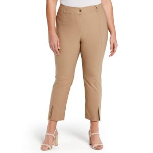 Rafaella Plus Solid Seamed Pants