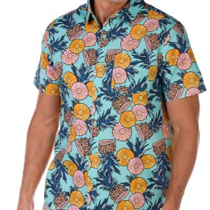 Hurley Mens Pineapple Polo Shirt