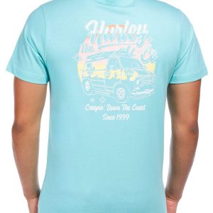 Hurley Men's Short Sleeve Creepin Down The Coast Graphic Tee