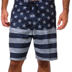 Hurley Mens Phantom Flag Print Swim Shorts
