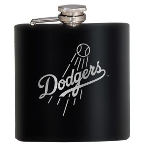 MLB Los Angeles Dodgers 6oz. Stealth Laser Etched Hip Flask