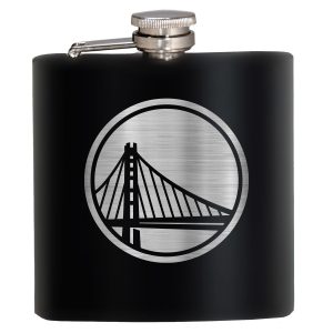 NBA Golden State Warriors 6 Oz. Laser Etched Hip Flask