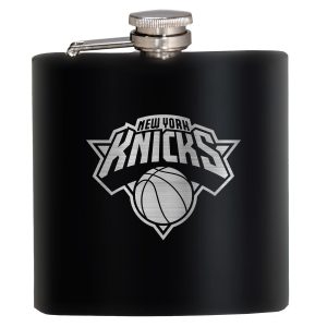 NBA New York Knicks 6 Oz. Stealth Laser Etched Hip Flask