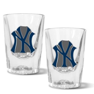 MLB New York Yankees  Set of 2 2 Oz. Prism Shot Glasses