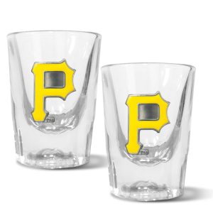 MLB Pittsburgh Pirates Set of 2 2 Oz. Prism Shot Glasses