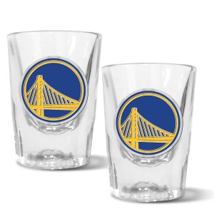 NBA Golden State Warriors Set of 2 2 Oz. Prism Shot Glasses