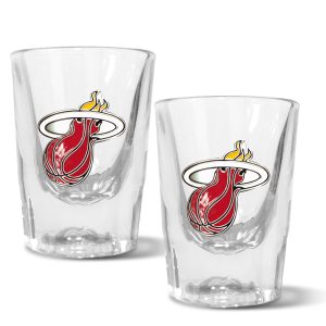 NBA Miami Heat Set of 2 2 Oz. Prism Shot Glasses