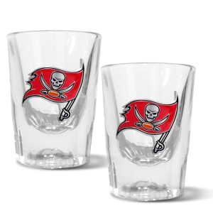 NFL Tampa Bay Buccaneers Set of 2 2 Oz. Prism Shot Glasses