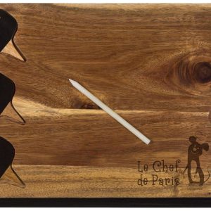 Toscana Rataouille Delio Acacia Cheese Board & Tools Set