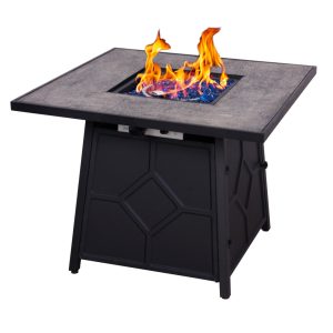 Heat Maxx 32 in. Square Fire Pit With Stamped Steel Sides