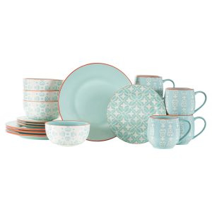 Baum Essex Malaga 16 pc Blue Dinnerware Set