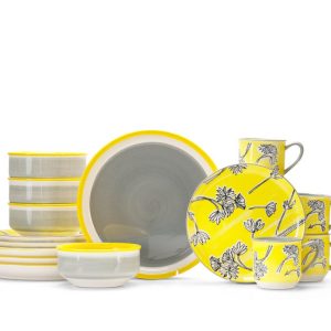 Baum Essex Couleur 16 pc Yellow Dinnerware Set