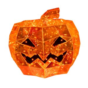 Kurt Adler 6.5 in. 100-Light LED Holographic Jack-O-Lantern
