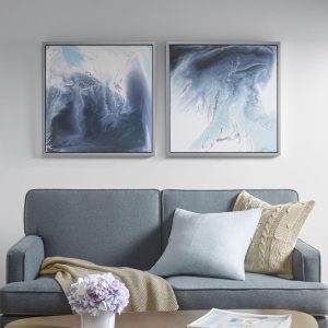 Madison Park Blue Lagoon II 2-pc. Framed Canvas Wall Art