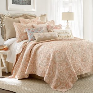 Levtex Home Spruce Coral Quilt & Sham Set