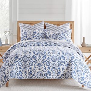 Levtex Home Clara Blue Reversible Quilt & Sham Set