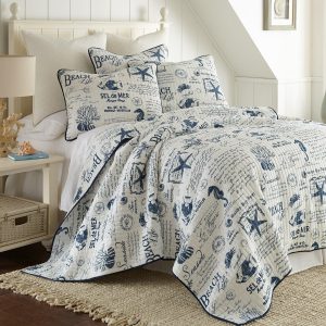 Beach Life Reversible Quilt & Sham Set