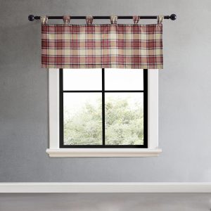 Eddie Bauer Edgewood Plaid Tab Top Valance 20x15