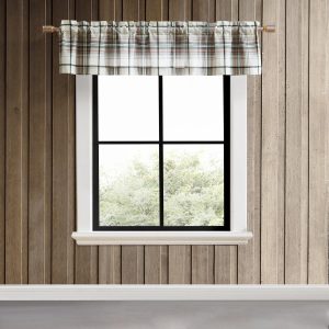 Eddie Bauer Alder Plaid Pole Top Valance 86x15