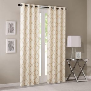Madison Park Saratoga Fretwork Print Window Curtain