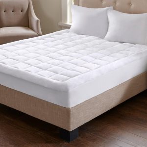 Madison Park Overfilled Plush Down Alternative Mattress Pad